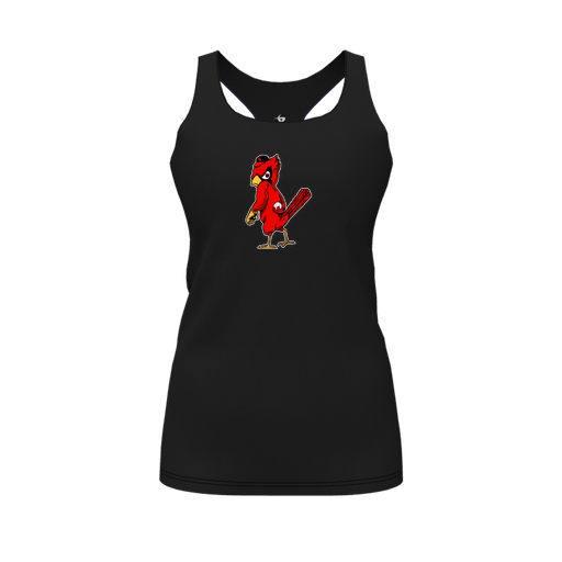 [FT0TRBBK-FYS-LOGO1] Decker Racerback Tank Top (Female Youth S, Black, Logo 1)
