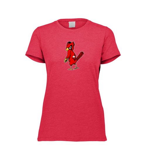 [FTSCUBRD-FAXS-LOGO1] Decker Women's Tri-Blend T-Shirt - Short Sleeve (Female Adult XS, Red, Logo 1)