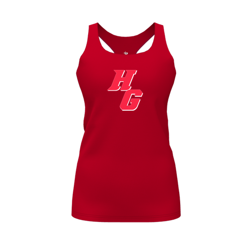 [FT0TRBRD-FYS-LOGO2] Decker Racerback Tank Top (Female Youth S, Red, Logo 2)