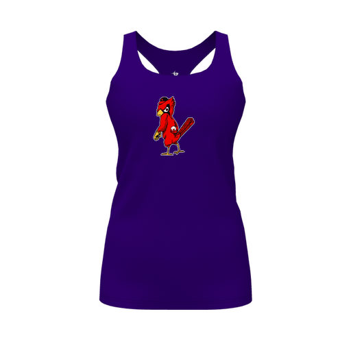 [FT0TRBPP-FYS-LOGO1] Decker Racerback Tank Top (Female Youth S, Purple, Logo 1)