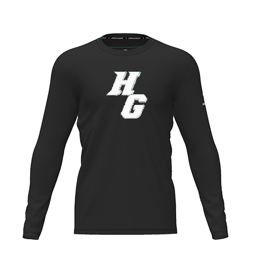 [CUS-DRIF-TEES-PER-CNK-LSL-BLK-YXS-LOGO2] Dri Fit Performance T-Shirt (Youth XS, Black, Logo 2, Long Sleeve)
