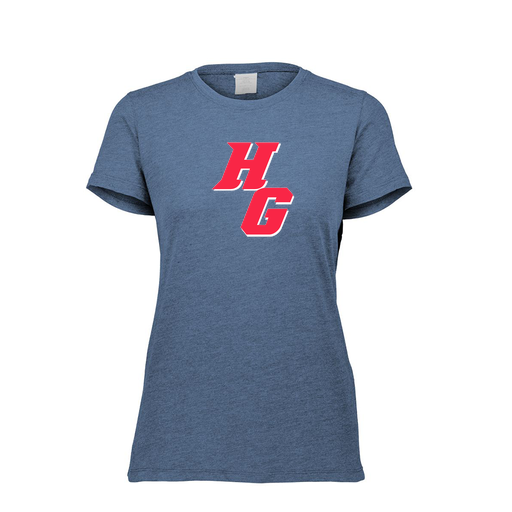 [FTSCUBNV-FAXS-LOGO2] Decker Women's Tri-Blend T-Shirt - Short Sleeve (Female Adult XS, Navy, Logo 2)