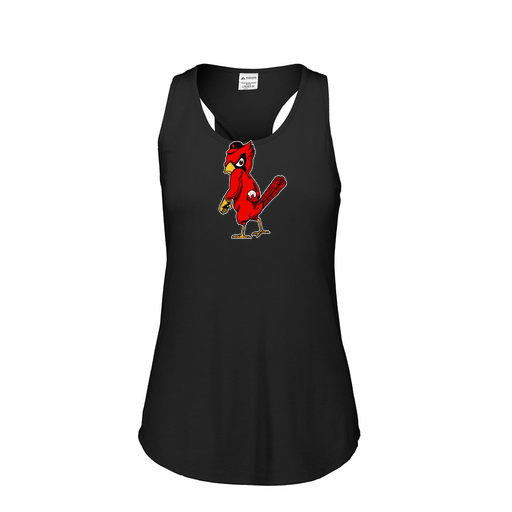 [FT0TUBBK-FAS-LOGO1] Ladies Tri Blend Tank Top (Female Adult S, Black, Logo 1)