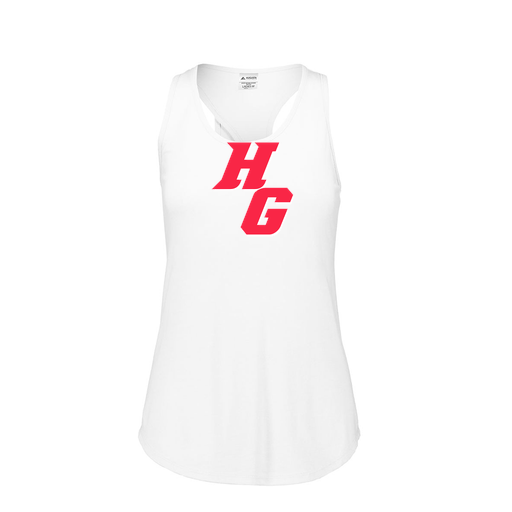 [FT0TUBWH-FAS-LOGO2] Ladies Tri Blend Tank Top (Female Adult S, White, Logo 2)