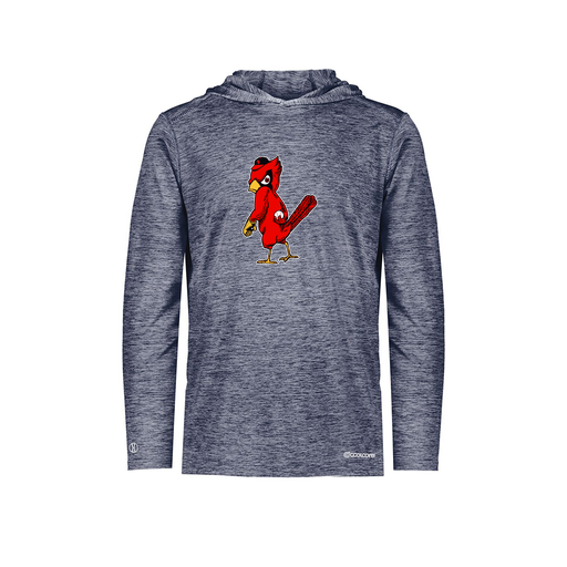 [FOLHCGNV-AS-LOGO1] Decker Men's Charge Hoodie (Adult S, Navy, Logo 1)