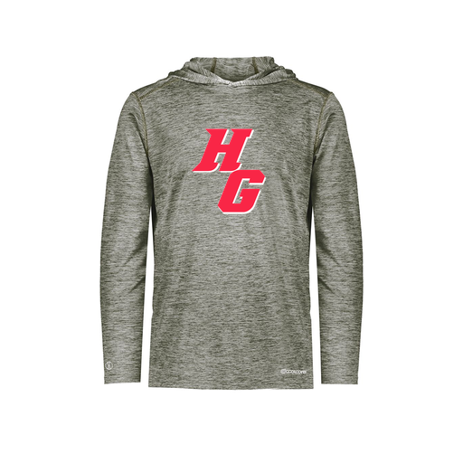 [FOLHCGGY-AS-LOGO2] Decker Men's Charge Hoodie (Adult S, Gray, Logo 2)