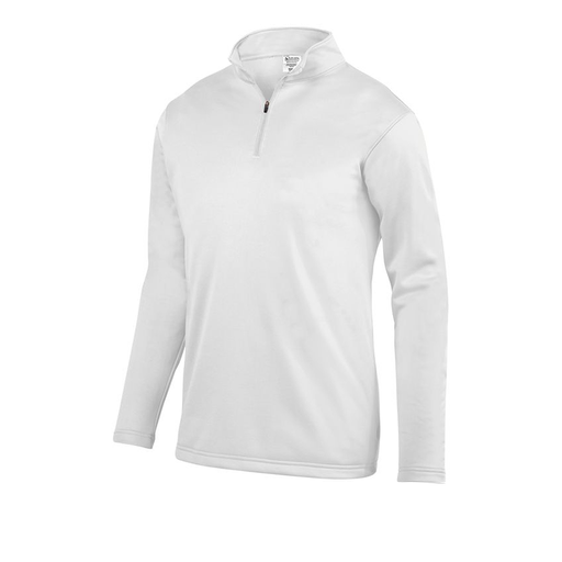 [DFW-FFQZ-WHT-AS-LOGO3] Men's FlexFleece 1/4 Zip (Adult S, White, Logo 3)