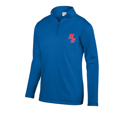 [FOLQFFRY-AS-LOGO2] Decker Men's FlexFleece 1/4 Zip (Adult S, Royal, Logo 2)