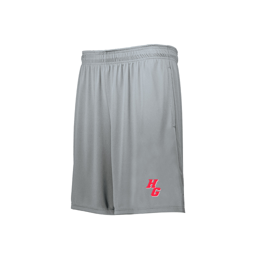 [229511.099.XS-LOGO2] Decker Men's Swift Short (Adult XS, Silver, Logo 2)