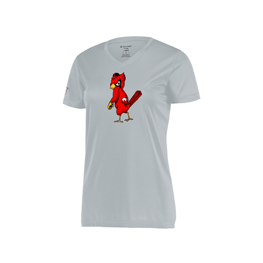 [222820.099.S-LOGO1] Ladies Movement Dri Fit Shirt (Female Adult S, Silver, Logo 1)