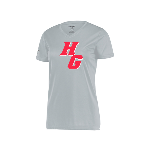 [222820.099.S-LOGO2] Ladies Movement Dri Fit Shirt (Female Adult S, Silver, Logo 2)